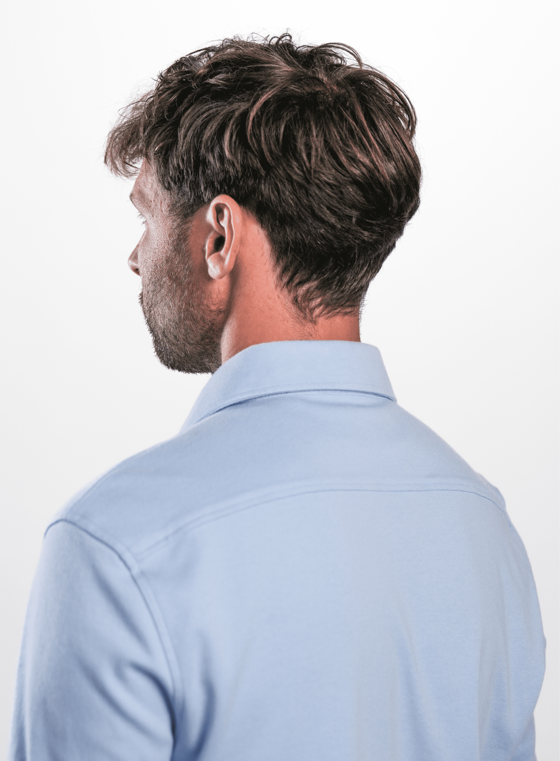 Lichtblauw strijkvrij overhemd kopen - Journey Shirt