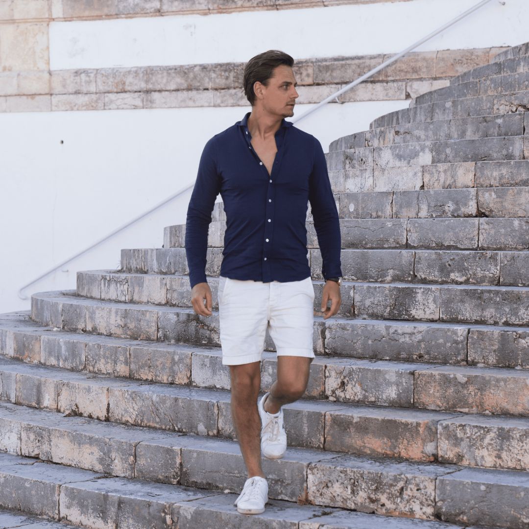 Donkerblauw Strijkvrij Overhemd Kopen - Journey Shirt